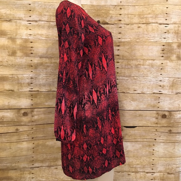 BB DAKOTA snake Print Shift Dress Small - Picture 3 of 5